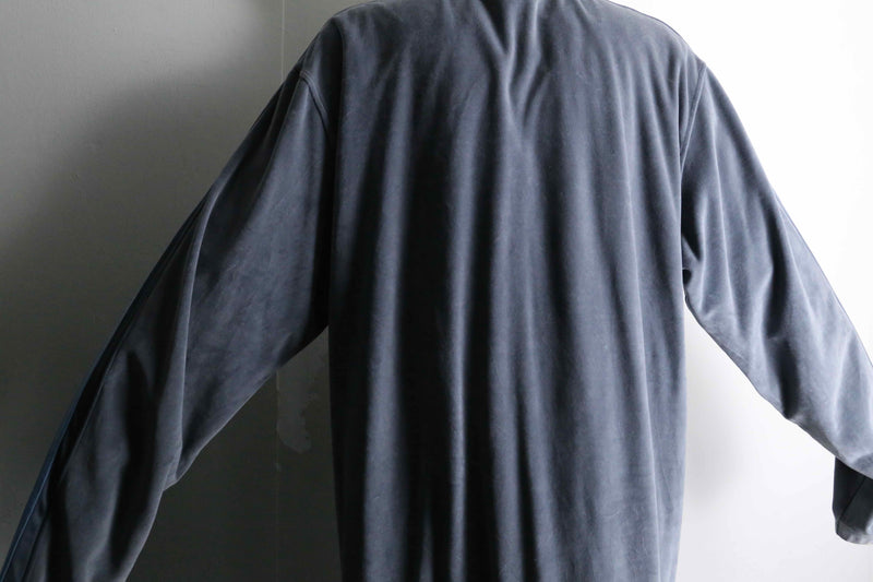 "adidas" light blue ×  grey velours track jacket