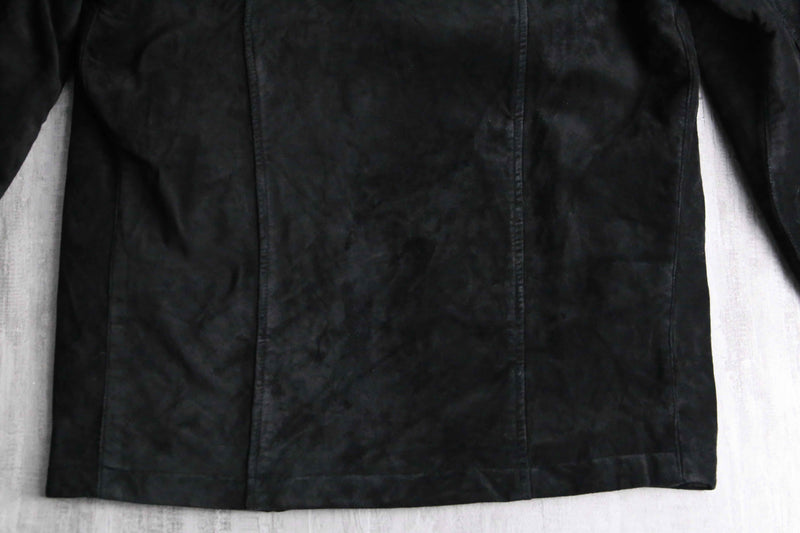 suede leather easy tailored jacket