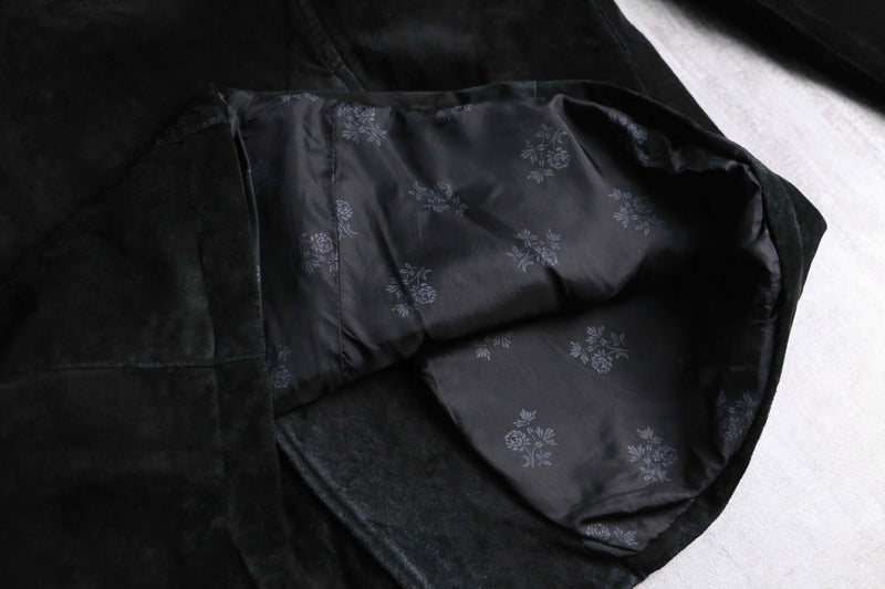 suede leather easy tailored jacket