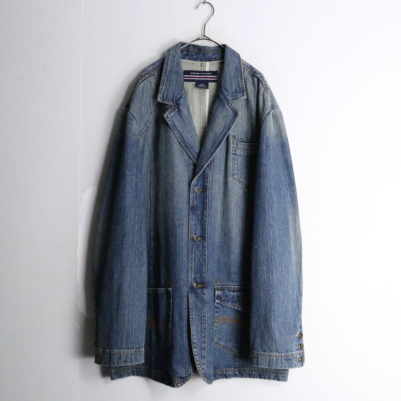 "PHAT FARM" super loose denim jacket