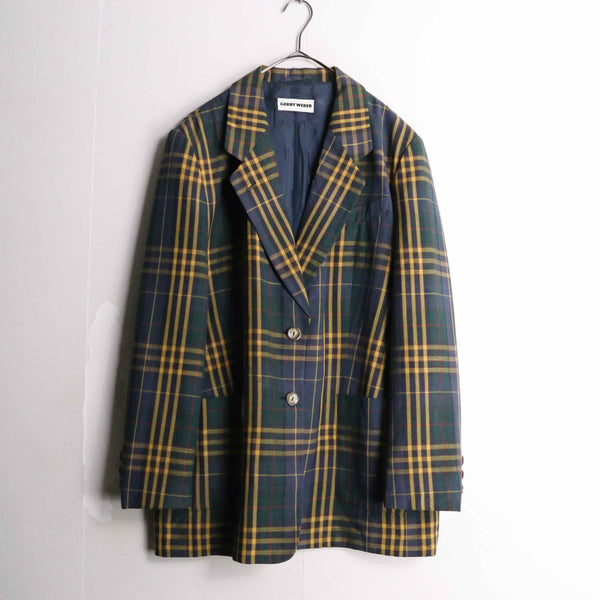 tartan check design 2B single tailored jacket