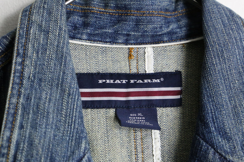 "PHAT FARM" super loose denim jacket