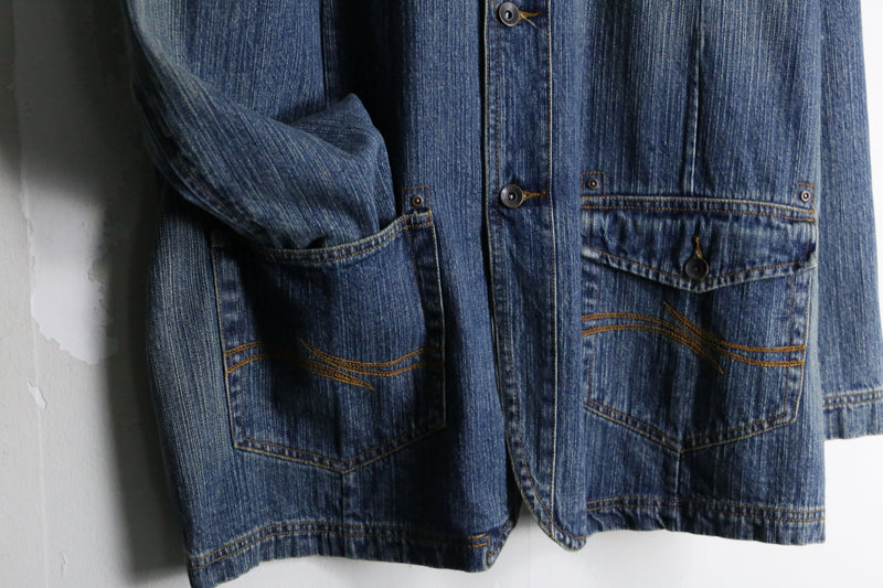 "PHAT FARM" super loose denim jacket