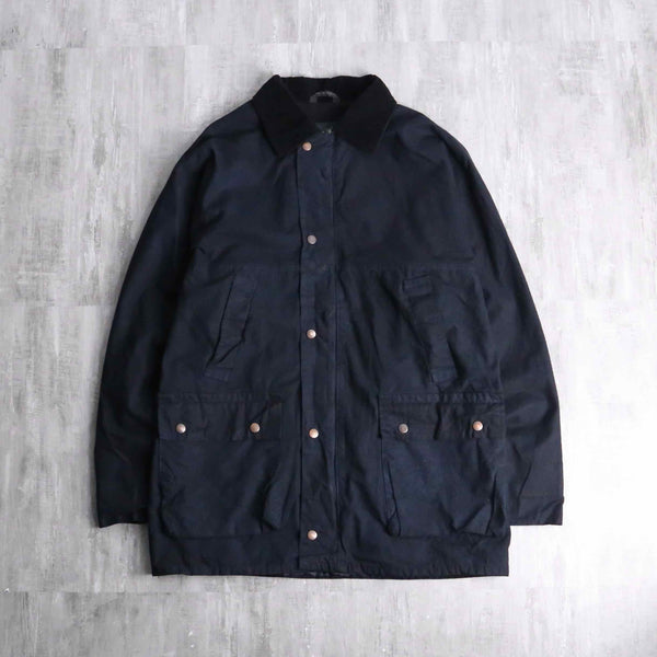 black color cotton oiled jacket