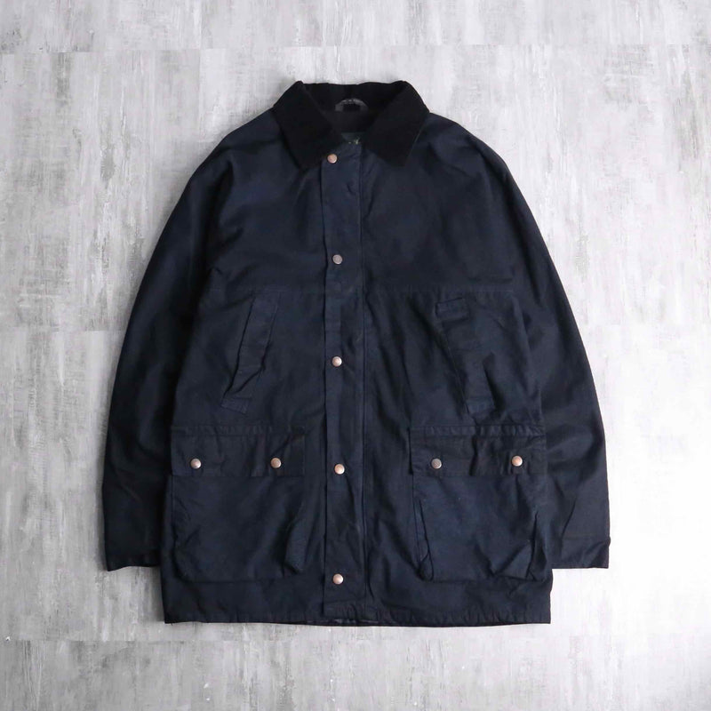 black color cotton oiled jacket