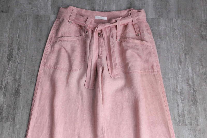 smokey pink color drawstring pants