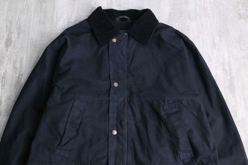 black color cotton oiled jacket