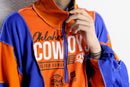 "Re:make" half zip dolman track pullover