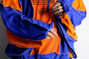 "Re:make" half zip dolman track pullover
