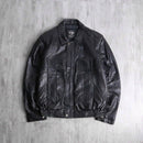 black mulch pocket leather jacket