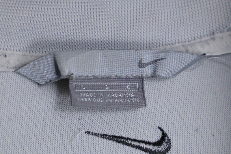 "NIKE" monotone bi-color track jacket