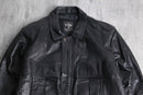 black mulch pocket leather jacket