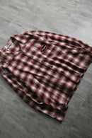 2000s PLAY BOY open collar cotton nel check shirt