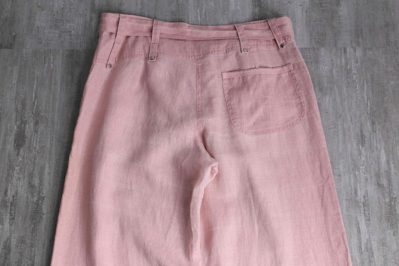 smokey pink color drawstring pants