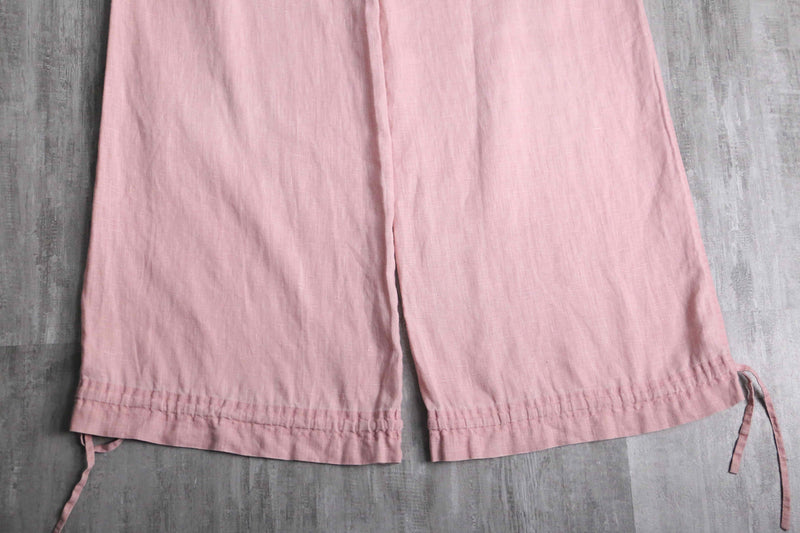 smokey pink color drawstring pants