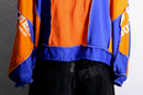 "Re:make" half zip dolman track pullover