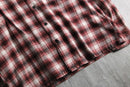 2000s PLAY BOY open collar cotton nel check shirt