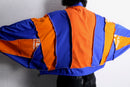 "Re:make" half zip dolman track pullover