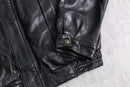 black mulch pocket leather jacket