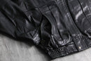 black mulch pocket leather jacket