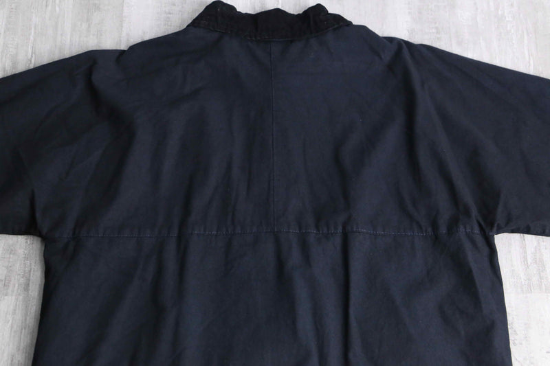black color cotton oiled jacket