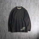 1990-00s LE JEAN DE M+Francois Girbaud waffle loose pull