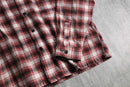 2000s PLAY BOY open collar cotton nel check shirt