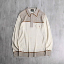 1990's vintage like design polo knit