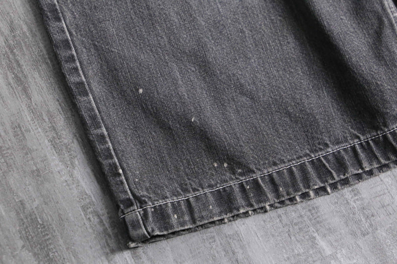 90's "SOUTHPOLE" wash gray embroidery short pants