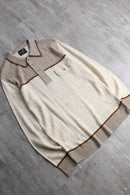 1990's vintage like design polo knit