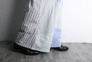 "Re:make" stripe shirt patchwork pajama pants