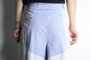 "Re:make" stripe shirt patchwork pajama pants