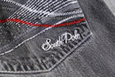 90's "SOUTHPOLE" wash gray embroidery short pants