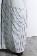 "Re:make" stripe shirt patchwork pajama pants