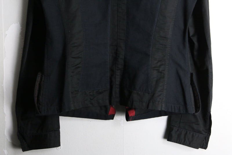 "MARITHE + FRANCOIS GIRBAUD" black color transform design switch jacket