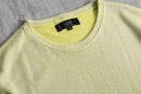 lemon yellow fine knit tee
