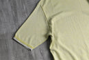 lemon yellow fine knit tee