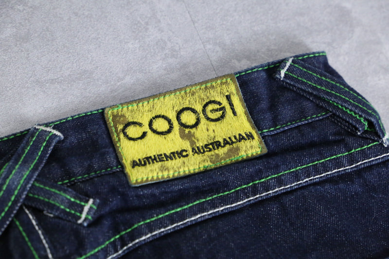 ”COOGI” indigo blue color loose denim