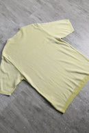 lemon yellow fine knit tee