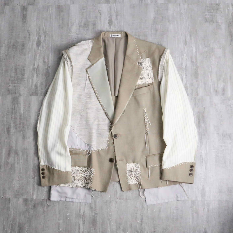 "Re:make"hand stitch tailored jacket