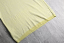 lemon yellow fine knit tee