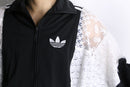 "Re:make" lace docking track jacket