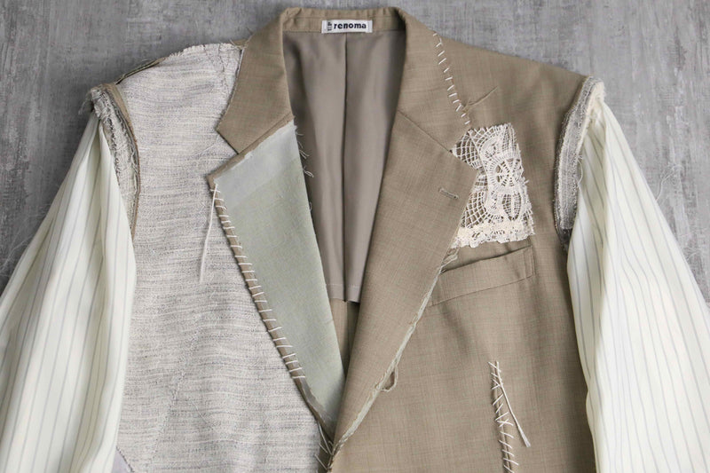 "Re:make"hand stitch tailored jacket