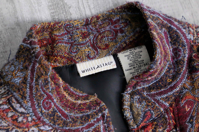 "WHITE STAG" china taste gobelin jacket