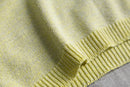 lemon yellow fine knit tee