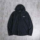 1990s-2000s "adidas" black smooth loose hoodie
