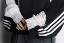 "Re:make" lace docking track jacket