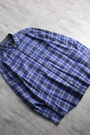 late 1990-00s Calvin Klein ombre check cotton BD shirt