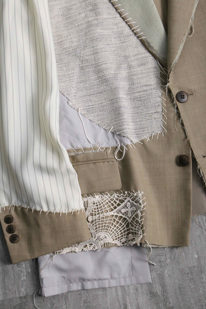 "Re:make"hand stitch tailored jacket
