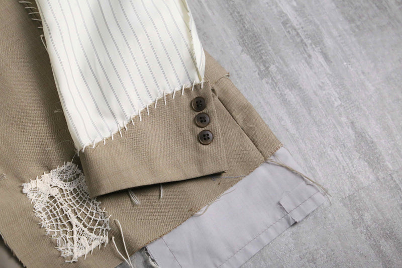 "Re:make"hand stitch tailored jacket